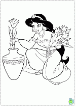 Aladdin_Jasmine-coloringPage-014